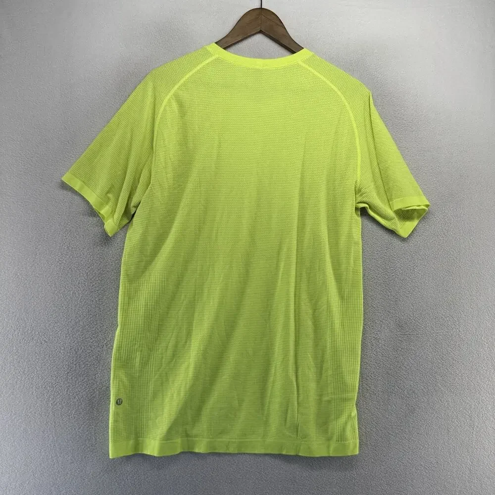 Lululemon Metal Vent Tech Shirt Men's XL Yellow Neon Highlighter Workout 2.0 NEW - Picture 10 of 13